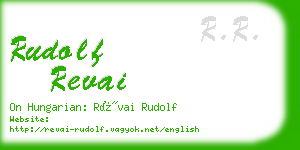 rudolf revai business card